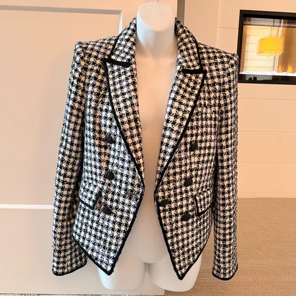 VERONICA BEARD Gorgeous Tweed Dickey Jacket Blazer Sz 6 $698 NEW!! - Picture 4 of 10